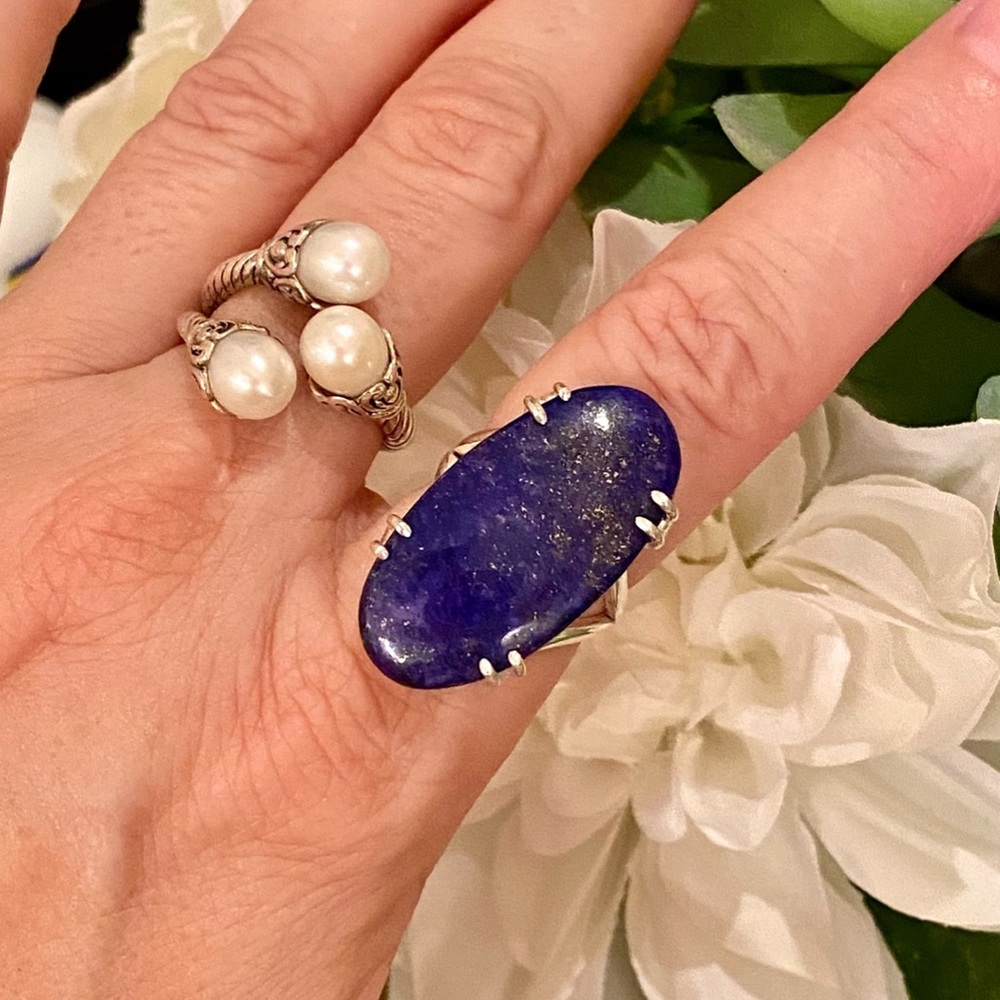NWOT Artisan Lapis Lazuli Crystal Ring - Picture 12 of 16